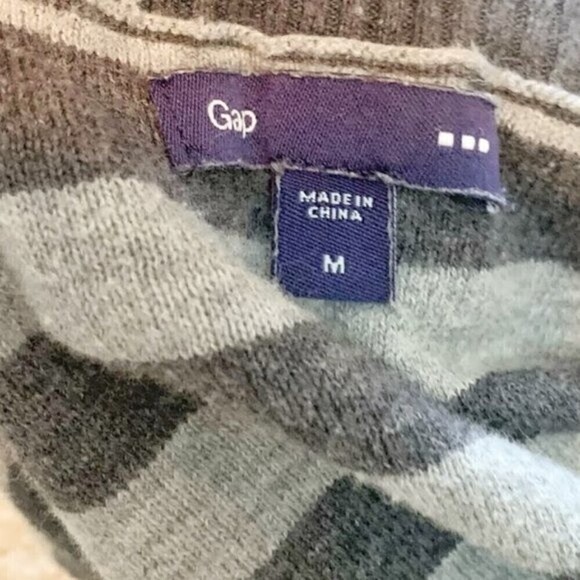 Gap Nautical 3/4 Sleeve Crew Neck Lightweight Casual Sweater - Picture 7 of 9